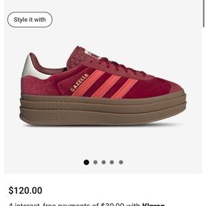 Adidas Gazelle Women's Shoes - Red and Orange